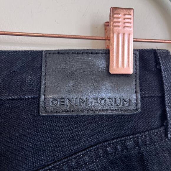 Denim Forum The Joni High Rise Loose 29L Womens Jeans Button Fly Organic Cotton - Picture 5 of 10